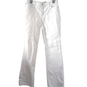 Karen Kane white stretch denim in tall, sz 14